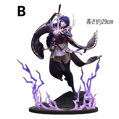 [HAOJEE]原神 フィギュア 雷電将軍 ねんどろいど 人形 PVC&ABS製 塗装済み完成品 かわいい 装飾品 アクセサリー ゲーム周辺 記念品 人気 日常 萌えグッズ オシャレ ハロウィン クリスマス 誕生日ギフト プレゼント 贈り物 (B)