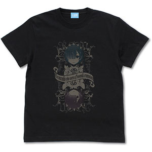 Re：ゼロから始める異世界生活 ラム＆レム Tシャツ Ver.2.0/BLACK-M