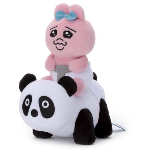 タカラトミーアーツ(TAKARATOMY A.R.T.S) 可哀想に!メルヘンランド ぬいぐるみ パンダに乗ったおぱんちゅ 高さ 約19cm