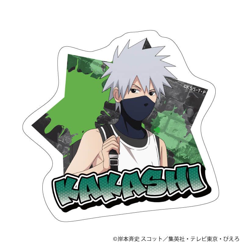 ダイカットスマホステッカー「NARUTO-ナルト- 疾風伝」04/はたけカカシ ストリートファッションver.(描き下ろしイラスト)