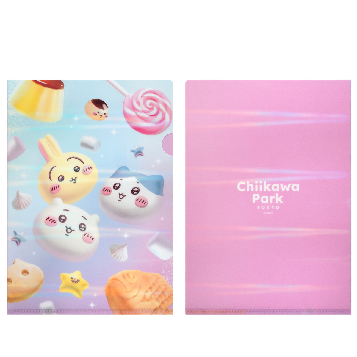 ちいかわ ちいかわパーク お菓子なホログラムクリアファイル