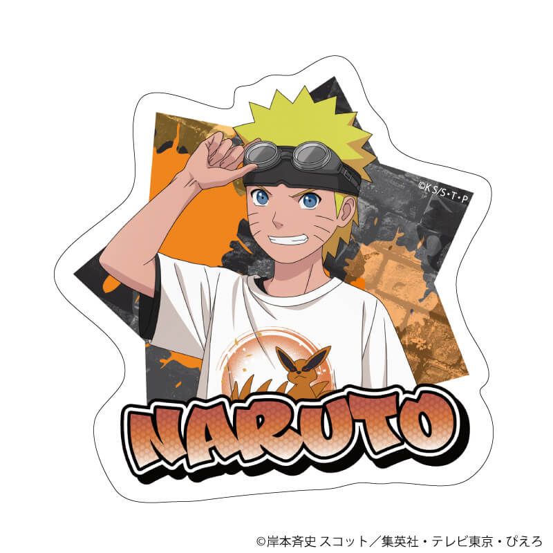 ダイカットスマホステッカー「NARUTO-ナルト- 疾風伝」01/うずまきナルト ストリートファッションver.(描き下ろしイラスト)