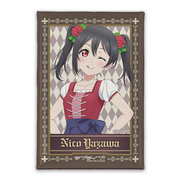 ラブライブ! 描き下ろし 矢澤にこ スクエア缶バッジ ディアンドルVer.