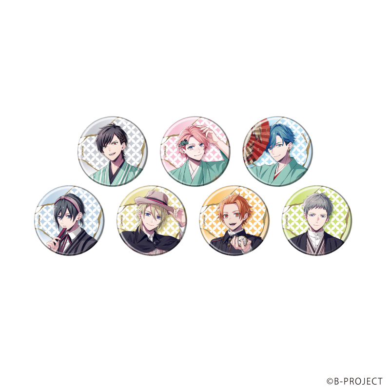 B-PROJECT_缶バッジ04/コンプリートセット(全7種)(描き下ろしイラスト)【コンプリートセット／7個入り】