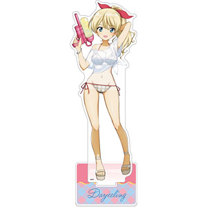 [ガールズ＆パンツァー 最終章]描き下ろし特大アクリルスタンド(ダージリン/水鉄砲 日焼けVer.)