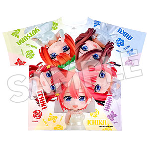 五等分の花嫁∽ ねんどろいどぷらす フルグラフィックTシャツ