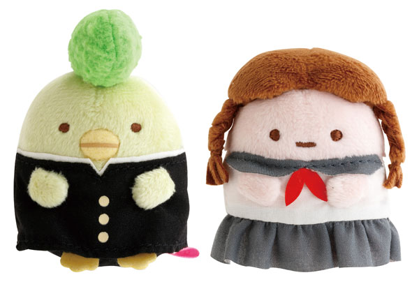 MZ10101 すみっコぐらしコレクション すみっコハイスクール てのりぬいぐるみセット ぺんぎん？・たぴおか