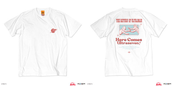 「ウルトラマンシリーズ」 第2弾 アメコミイラストTシャツ 5(ウルトラセブン＆ウルトラマンジャック)ホワイトS