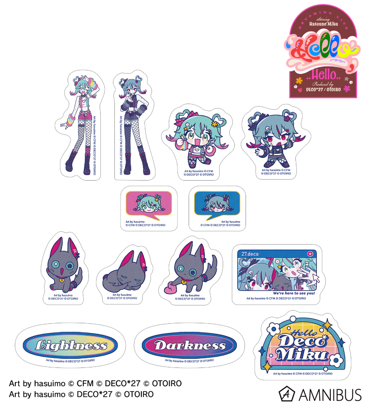 デコミク&にーにゃ Art by hasuimo フレークシール