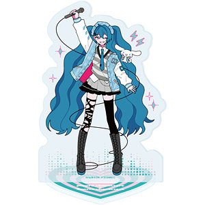 アクリルスタンド「ピアプロキャラクターズ×サンリオキャラクターズ」01/初音ミク×シナモロール(コラボイラスト)