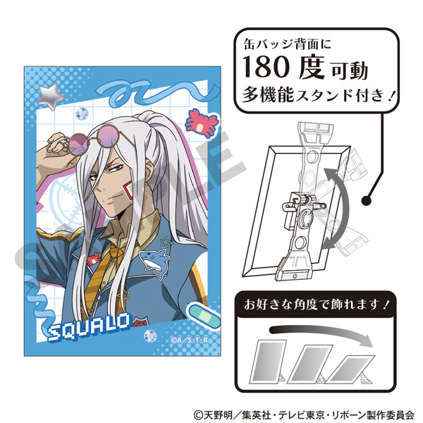 家庭教師ヒットマンREBORN！_アート缶バッジ S・スクアーロ デコラファッション