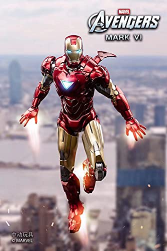 「愛玩具」ZDTOYS 中動玩具 1/10 MARVEL IRON MAN MK6 マーベル アイアンマン マーク6 18CM アクション フィギュア 完成品 [並行輸入品] (MK6)