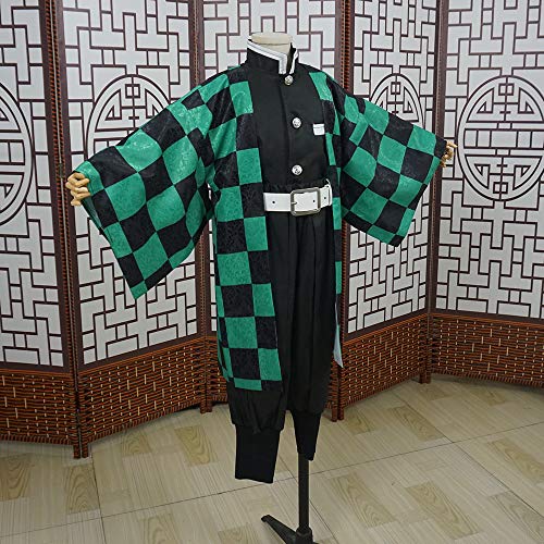 【yukimaturi】鬼滅の刃 竈門 炭治郎（かまど たんじろう） 衣装 子供 コスプレ キッズ kids 衣装 着物 仮装 コスチューム イベント 学園祭、文化祭cosplay 子供用 こどもの日