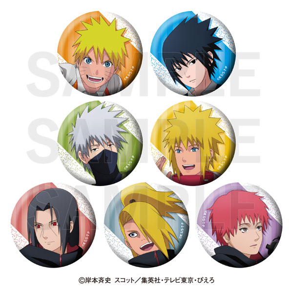 NARUTO -ナルト- 疾風伝_トレーディングメタリック缶バッジ(全7種)【BOX／7個入り】