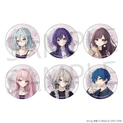 【グッズ-バッチ】プロジェクトセカイ カラフルステージ！ feat. 初音ミク イラストレーターコラボ グリッター缶バッジコレクション［25時、ナイトコードで。］