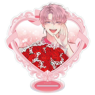 【グッズ-スタンドポップ】多聞くん今どっち!? ハート型アクリルスタンド／福原多聞