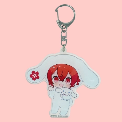 【グッズ(音楽)】キーホルダー 浦島坂田船×サンリオキャラクターズ　アクリルキーホルダー　となりの坂田。×シナモロール