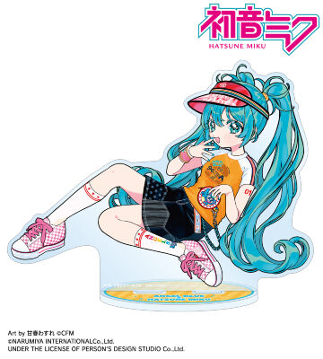 ANGEL BLUEコラボ 描き下ろし 初音ミク Art by 甘春わすれ BIGアクリルスタンド ver.B