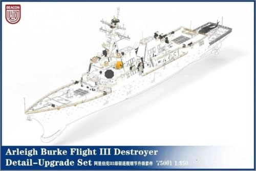ビーコンホビー 1/350 アーレイ・バーク級フライトIII ミサイル駆逐艦 ジャック・H・ルーカス DDG-125用 アップグレードセット プラモデル用パーツ BEHT5001