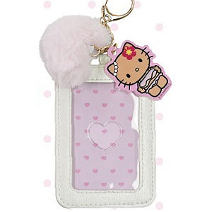 ハローキティ パスケース(ギャルキティ) パールホワイト