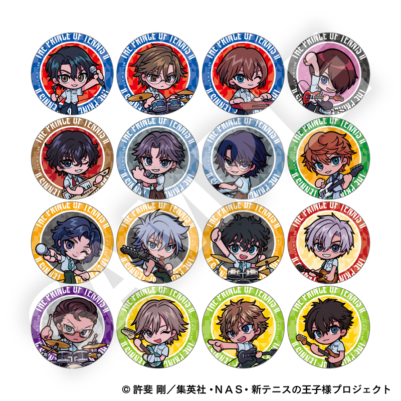 新テニスの王子様_トレーディングデフォルメ缶バッジ 全16種 【BOX／16個入り】【コンプリートBOX】
