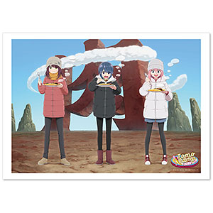 ゆるキャン△ SEASON3 ともキャン△2025 なでしこ＆リン＆綾乃クリアポスター