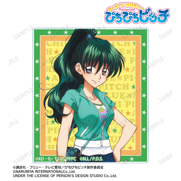 アニメ「ぴちぴちピッチ」 ANGEL BLUEコラボ 描き下ろし 洞院リナ アクリルカード ver.A