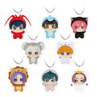 ちびぐるみお写真キーホルダー【TVアニメ『ブルーロック』アニマル着ぐるみver.】コンプリートセット