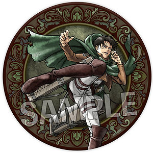 進撃の巨人 激高！！ギラギラ缶バッジ 大 リヴァイ