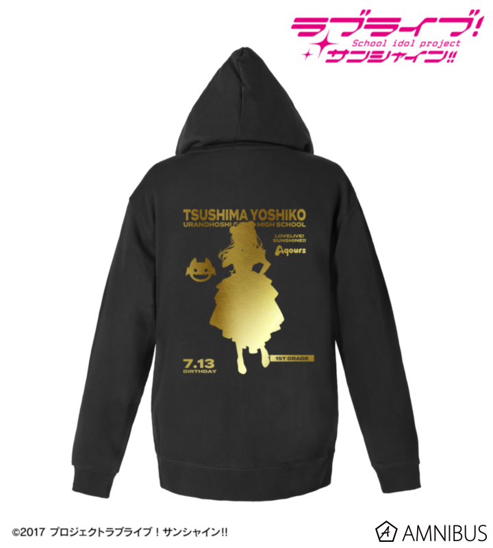 描き下ろし 津島善子 3rdソロコンサートver. 箔プリントジップパーカー