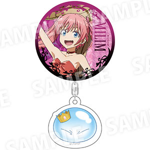 転生したらスライムだった件 アクリルチャーム付き缶バッジ(王様椅子) ミリム