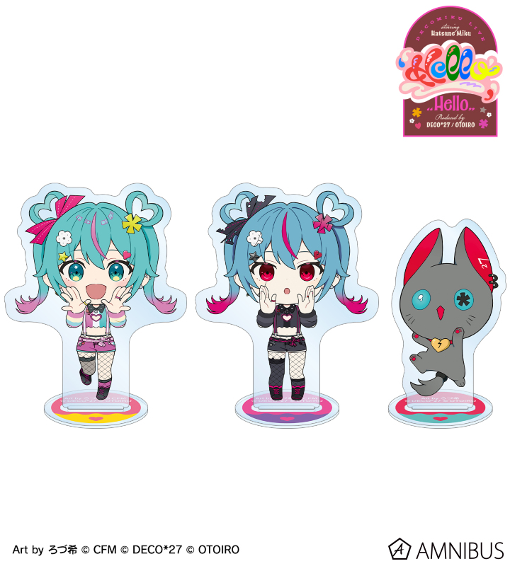 デコミク&にーにゃ Art by ろづ希 アクリルスタンド3個セット