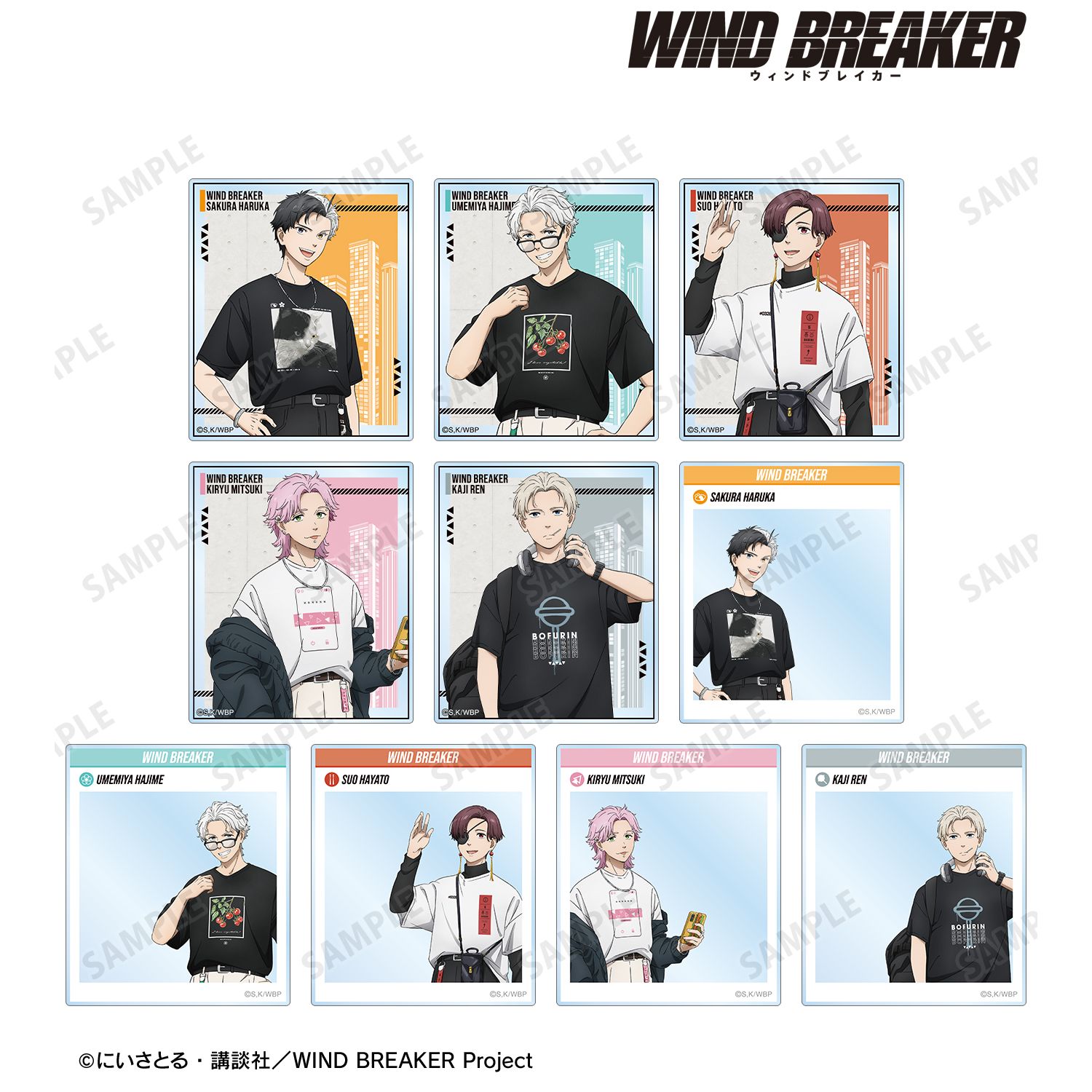 WIND BREAKER_描き下ろし 夏服ver. トレーディングアクリルカード(単位/コンプリートBOX/10パック入り)