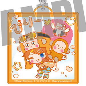 エリオスライジングヒーローズ×サンリオ おなまえアクリルキーホルダー ビリー×おさるのもんきち なかよしポップコーデ