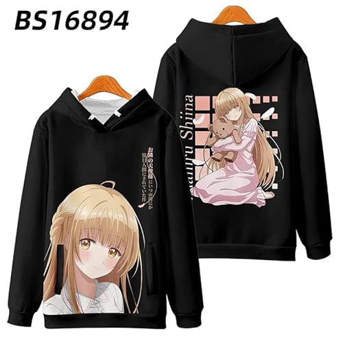 LAOMI お隣の天使様 パーカー 椎名真昼 藤宮周 お隣の天使様にいつの間にか駄目人間にされていた件 グッズ コスプレ衣装 長袖 運動パーカー Hoodie 日常服 可愛い レディース 秋冬服 (1,XL 厚手)
