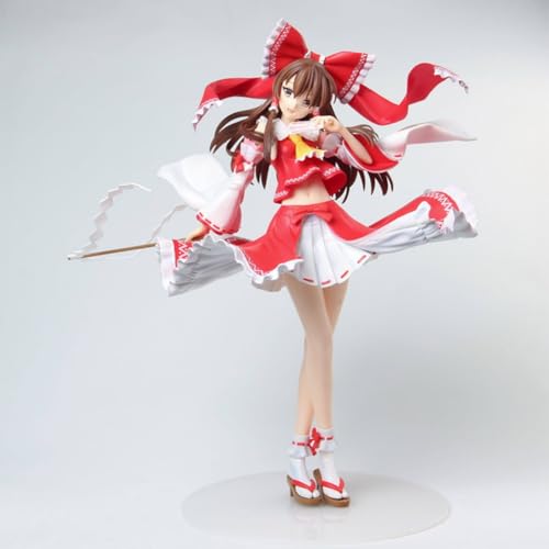 [BAOWENBEI] 東方 博麗霊夢 1/4スケール フィギュア 塗装済み 完成品 高さ約43.5cm PVC&ABS製 卓上 パソコンケース 大きめ 置物 箱入れ プレゼント