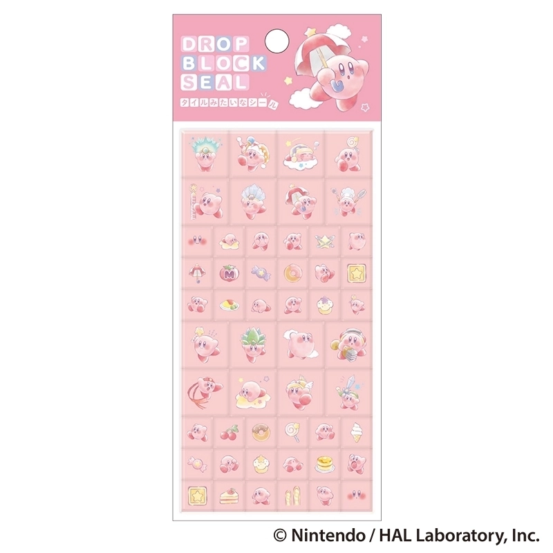 【在庫 】カミオジャパン 星のカービィ ドロップブロックシール 【発送まで1週間程度かかる場合がございます】