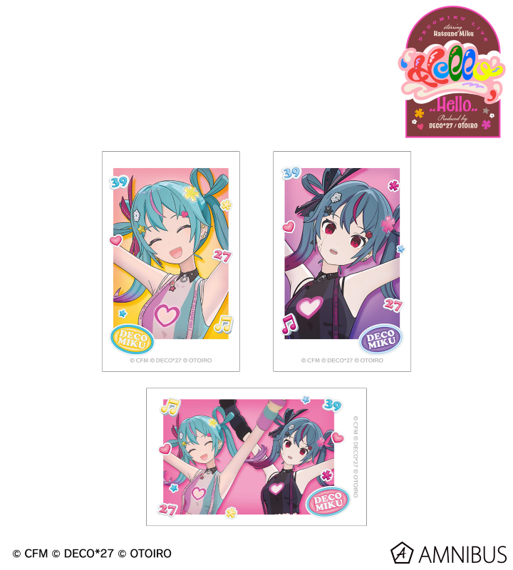 デコミク インスタントカメラ風イラストカード3枚セット