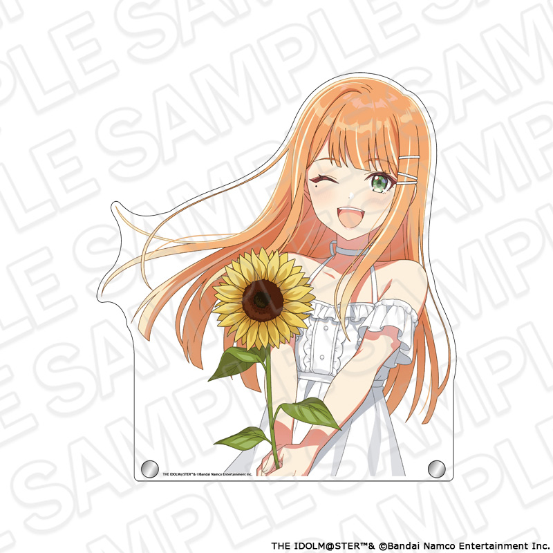 学園アイドルマスター_特大ダイカットアクリルボード 紫雲清夏 sunflower ver.