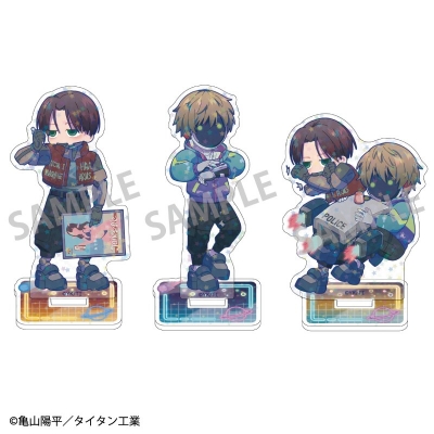 【グッズ-セット】銀河特急 ミルキー☆サブウェイ ホログラムミニアクリルスタンド セット:Cカート&マックス/描き起こし第2弾 3点セット【アニメイト特典付】