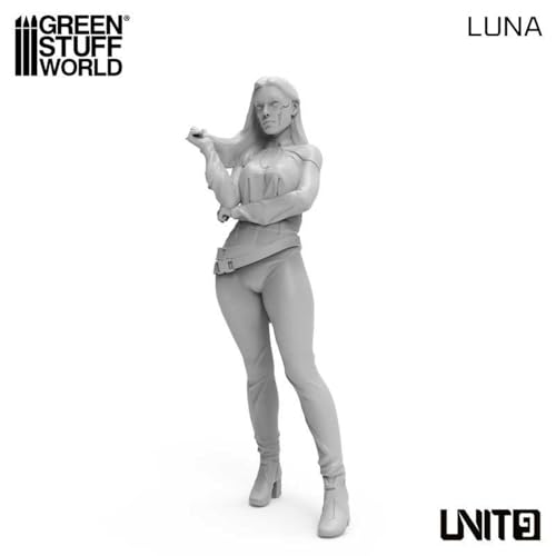 グリーンスタッフワールド 1/32 UNIT9 フィギュア - ルナ 3Dプリンター製キット GSWD-13750 (人)