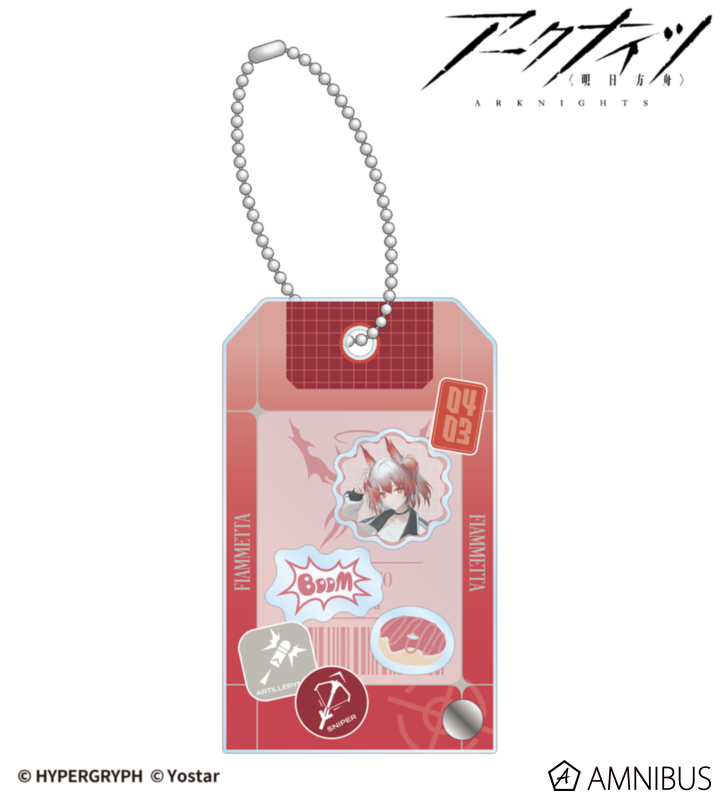 フィアメッタ ショッピングver. ショップタグ風パーツ付きフレームアクリルチャーム