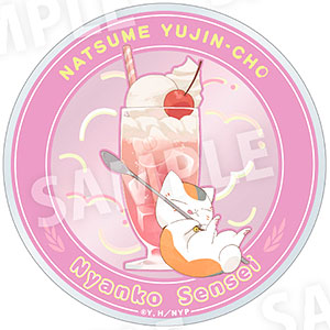 夏目友人帳 ニャンコ先生カラフルソーダver. アクリルコースター ピーチ