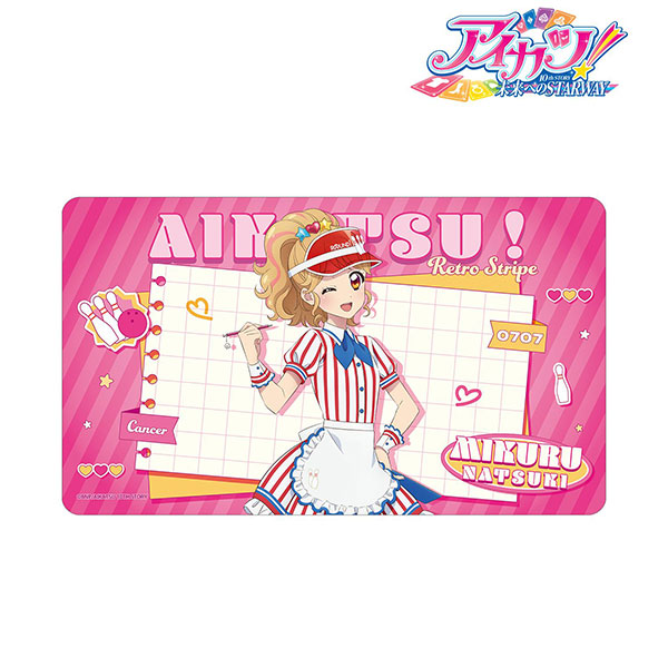 アイカツ！ 10th STORY ～未来へのSTARWAY～ 描き下ろし 夏樹みくる レトロストライプver. マルチデスクマット