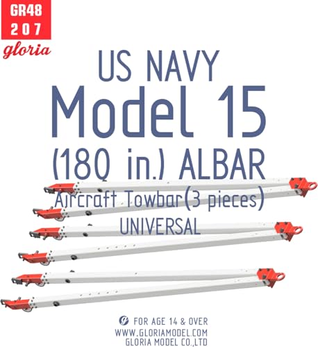 イーティーモデル 1/48 現用 アメリカ海軍 モデル15(180インチ)ALBAR 航空機牽引バー 3個入 プラモデル用パーツ GR48207