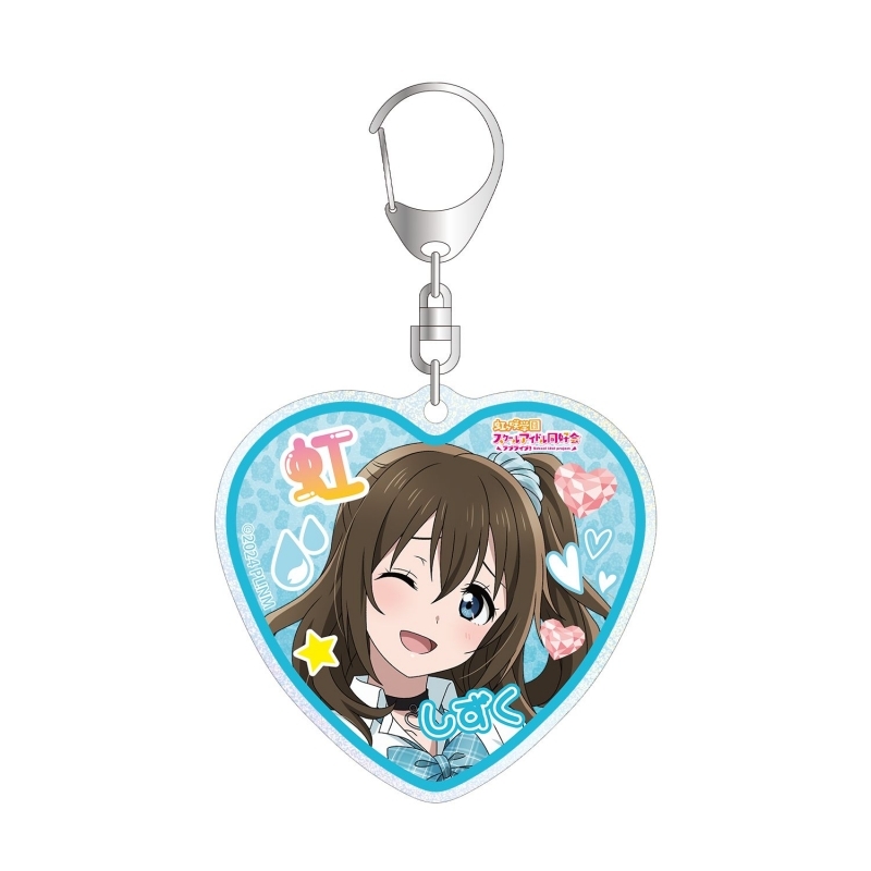 ラブライブ！虹ヶ咲学園スクールアイドル同好会 描き下ろし 桜坂しずく ギャル制服ver. グリッターアクリルキーホルダー