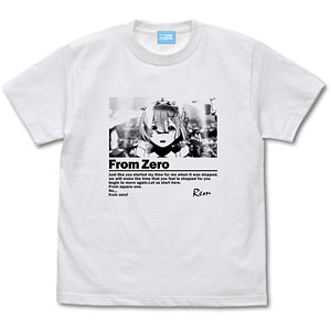 Re：ゼロから始める異世界生活 ゼロから グラフィック Tシャツ/WHITE-L