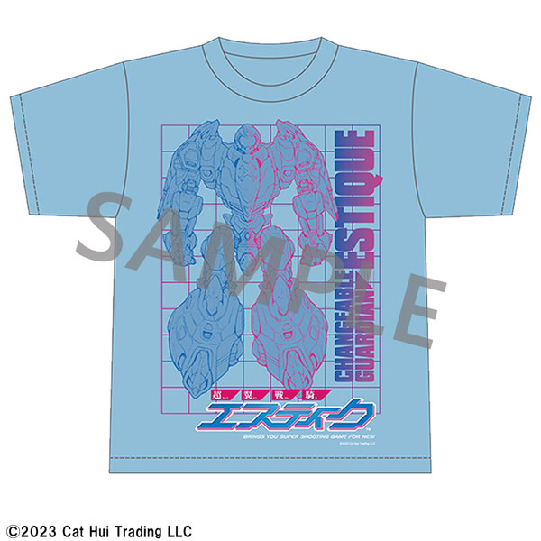 超翼戦騎エスティーク Tシャツ (アイスブルー) XLサイズ