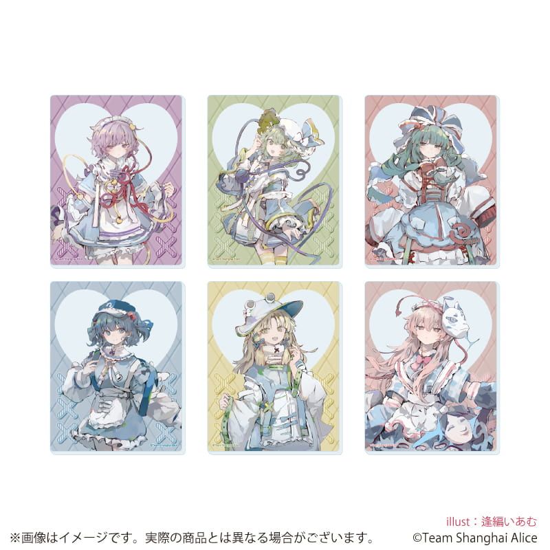 アクリルカード「東方Project」08/天使界隈ver. ブラインド(6種)(描き起こしイラスト)
