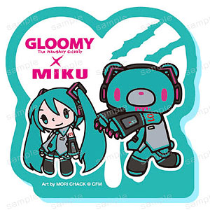GLOOMY meets 初音ミク アクリルメモクリップ グルーミー＆初音ミク ミニキャラver.
